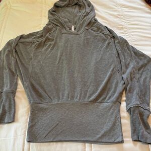 Free People Movement Ready Go Hoodie Gray Sz M Comfy Slouchy Lounge Sporty